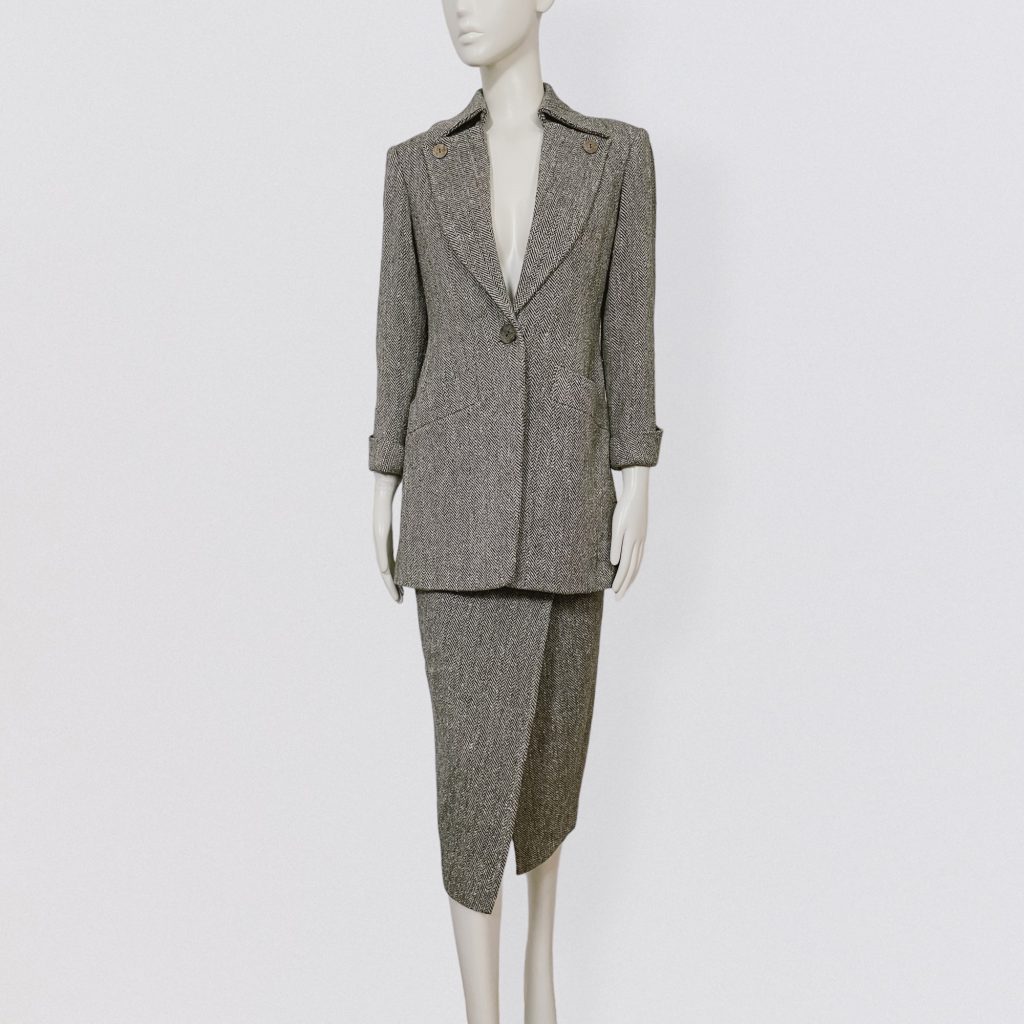 LOLITA LEMPICKA – tweed jacket and midi skirt set