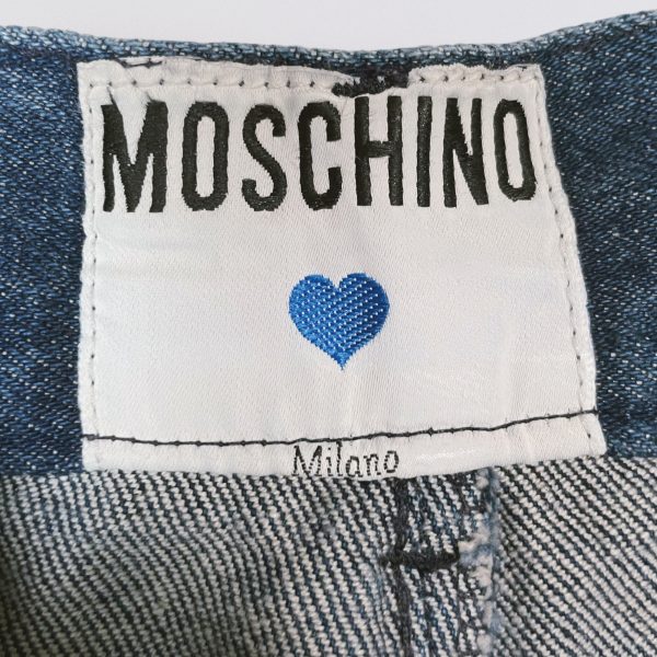 MOSCHINO - 1987 maxi denim skirt with ruffles - Image 5