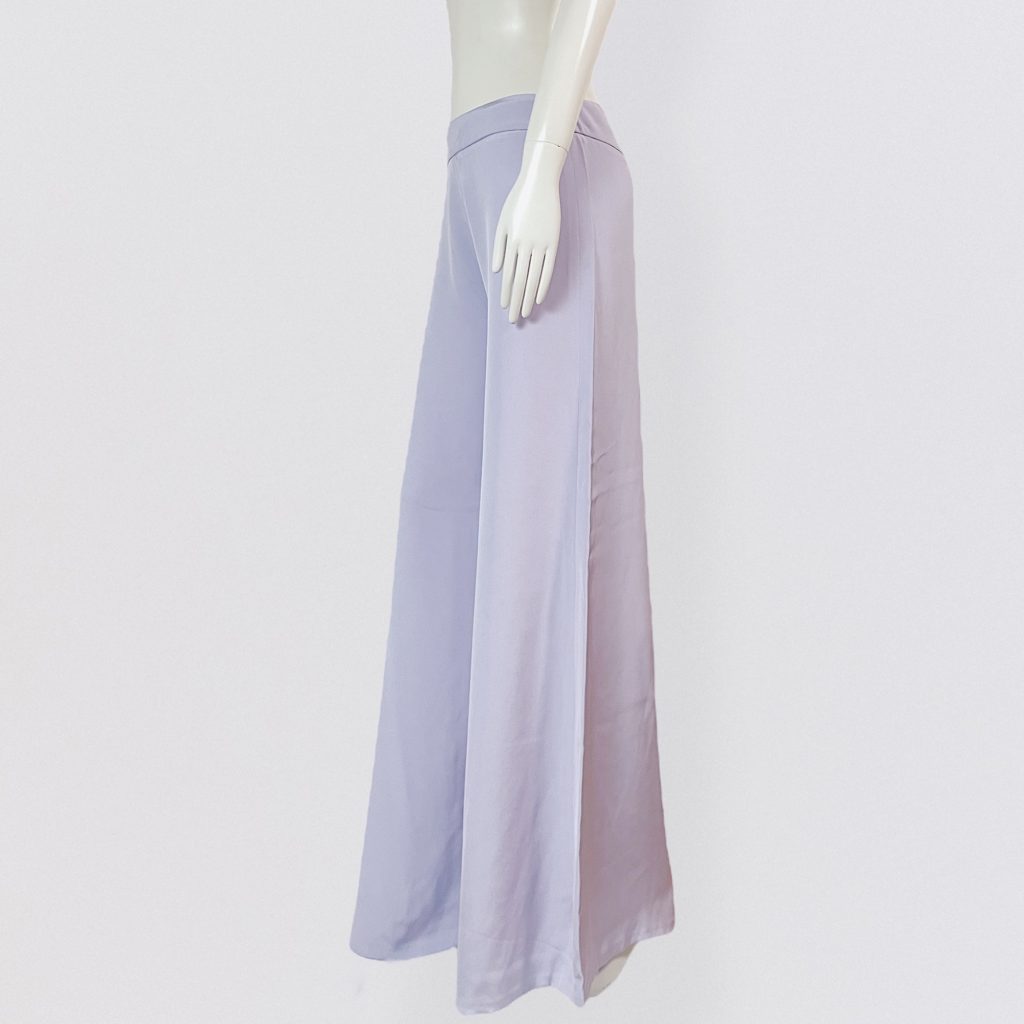 JEAN LOUIS SCHERRER  – lilac silk palazzo pants