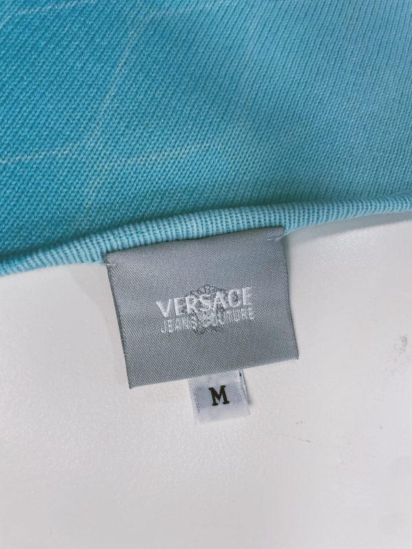 VERSACE JEAN COUTURE - turquoise asymmetrical top - Image 4
