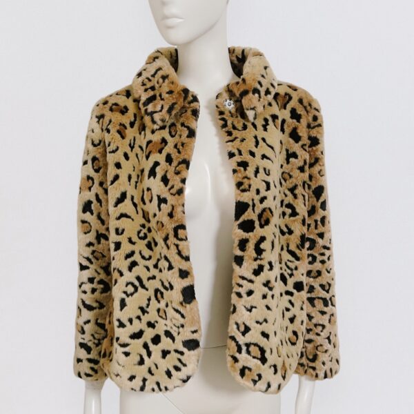 BYBLOS - leopard Faux Fur Short Coat - Image 2