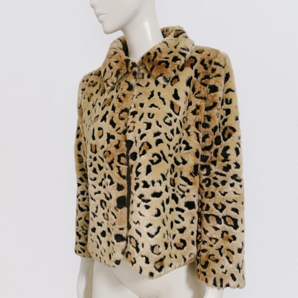 BYBLOS - leopard Faux Fur Short Coat - Image 3