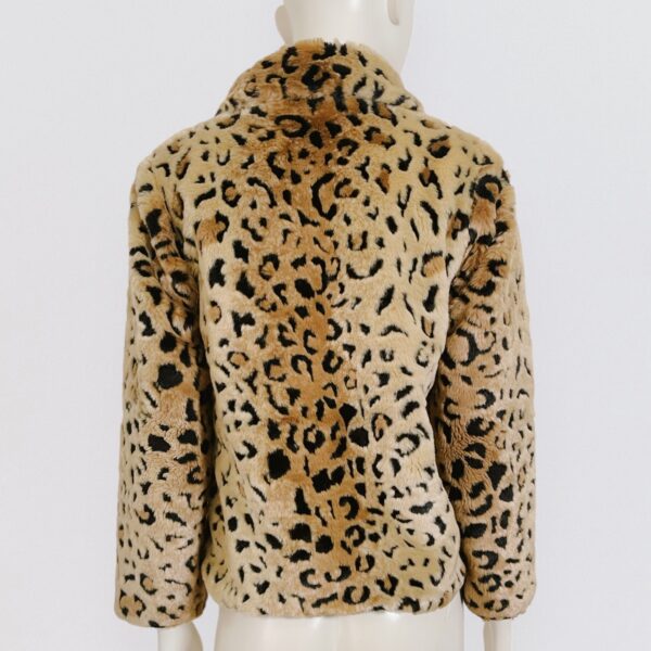 BYBLOS - leopard Faux Fur Short Coat - Image 4
