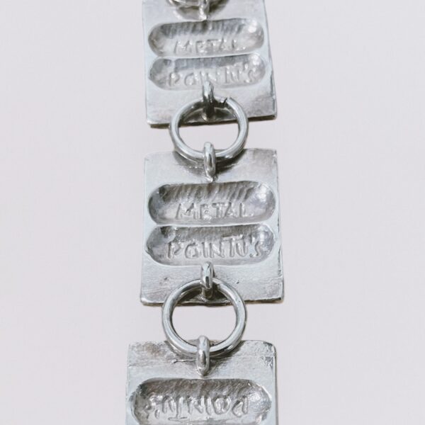 METAL POINTU'S - silver square bracelet - Image 4