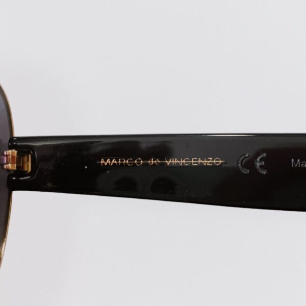 MARCO DE VINCENZO - Black & gold ultra cat-eye sunglasses - Image 5