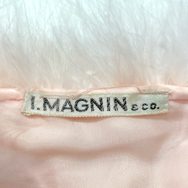 I MAGNIN - powder pink feather bolero top - Image 5