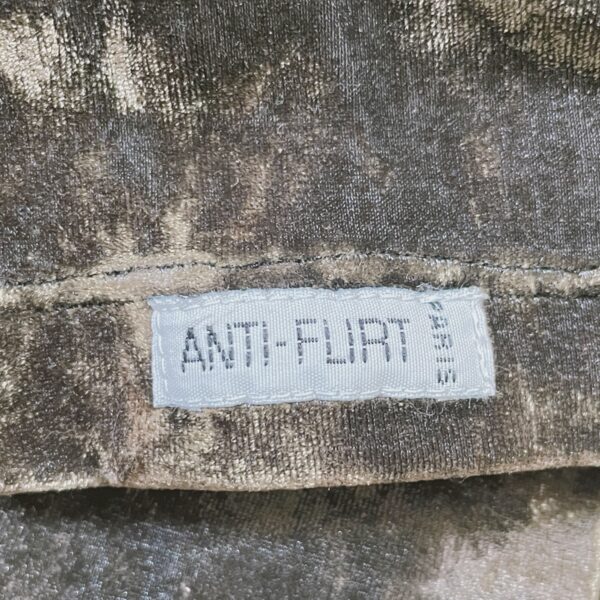 ANTI FLIRT - Glossy brown crop top + velvet panties co-ord - Image 5