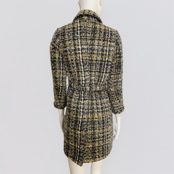 PRADA SPORT – Multicoloured Tweed Mid-Length Coat - Image 3