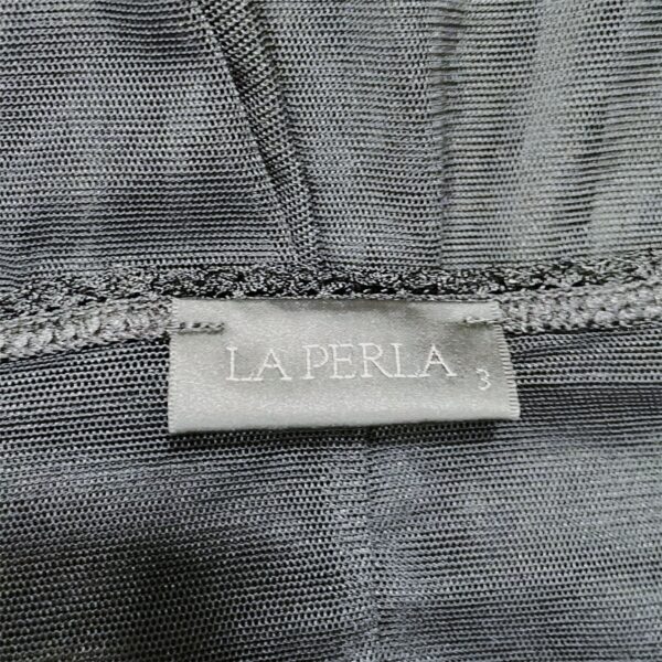 LA PERLA - semi-sheer black pleated tank top - Image 5