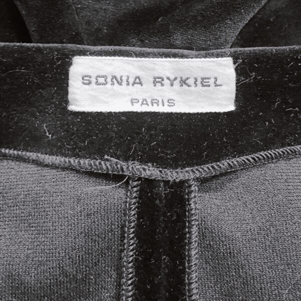 SONIA RYKIEL – Black velvet flared pants - Image 4