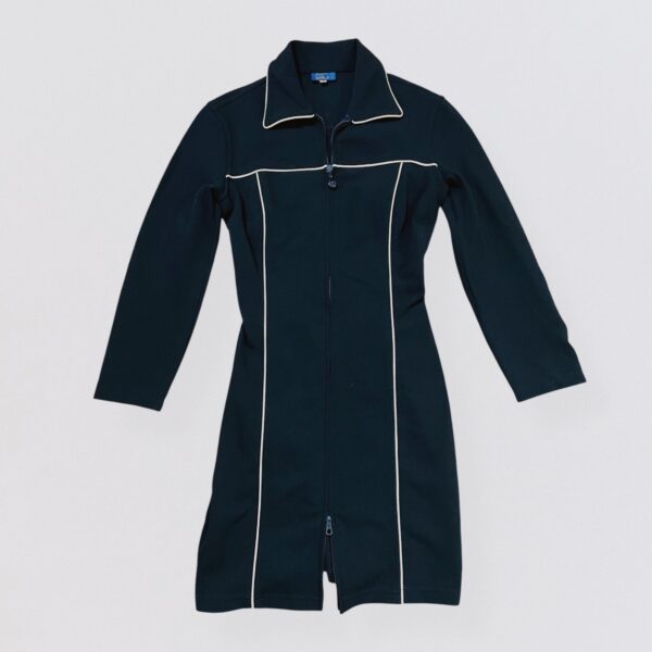 BYBLOS BLU – Black zip-up long sleeve bodycon dress - Image 4