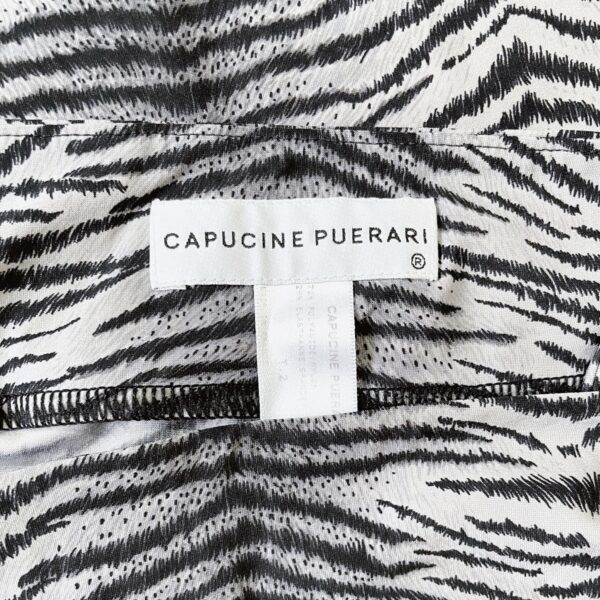 CAPUCINE PUERARI – Zebra print grey slip dress - Image 4