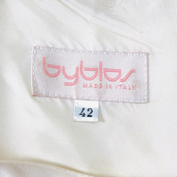 BYBLOS – White cream tennis style pleated dress - Image 4