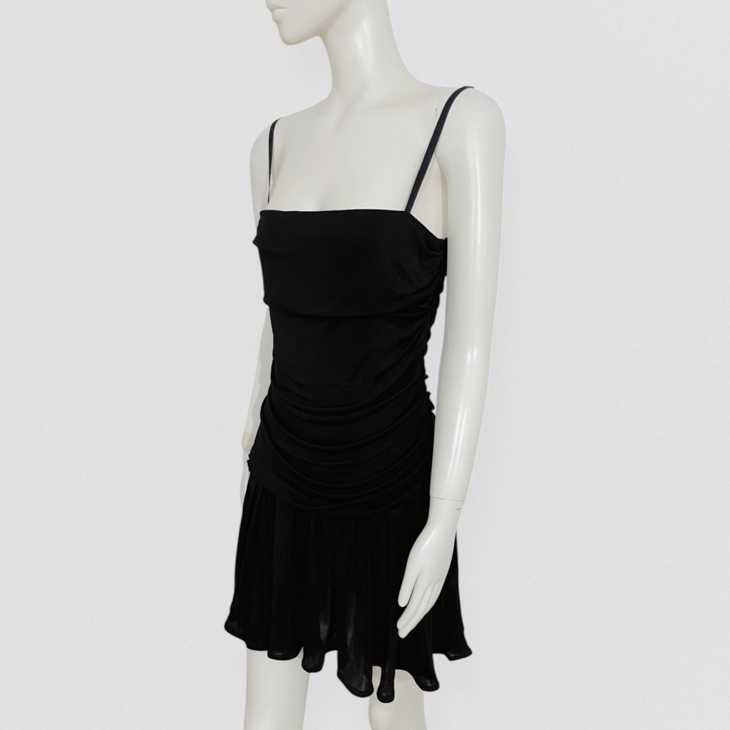 D&G – black draped mini dress