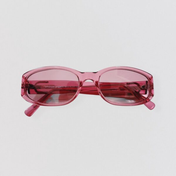 Vintage 00s EMANUEL UNGARO Pink rectangular sunglasses Y2K