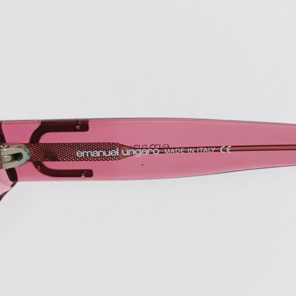 EMANUEL UNGARO – Pink rectangular sunglasses - Image 5