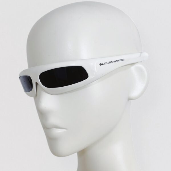 Vintage 00s Y2K GIANFRANCO FERRÉ JEANS White headband sunglasses