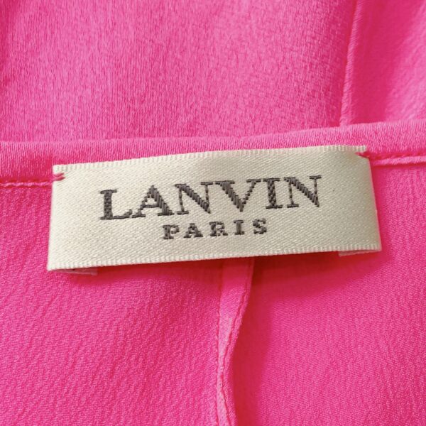 LANVIN – Neon pink silk mini shorts - Image 5