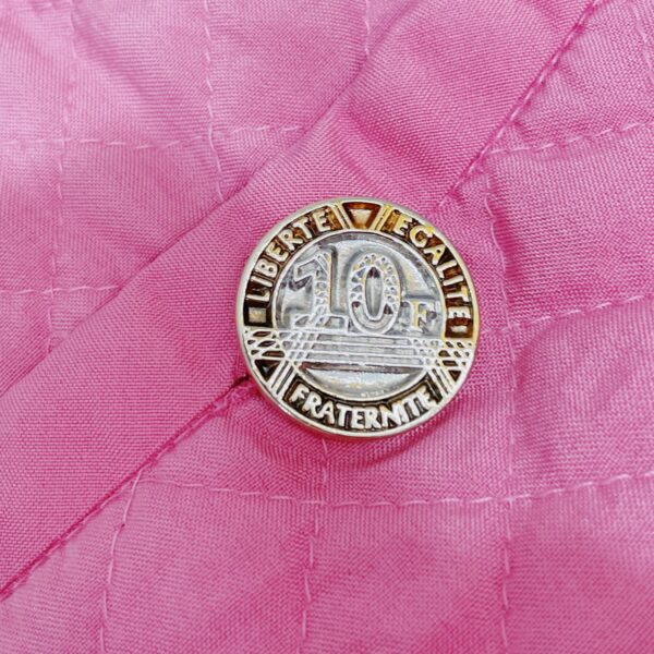 EMANUEL UNGARO – baby pink quilted silk cropped jacket - Image 7