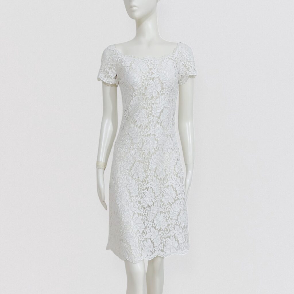 MARIELLA BURANI – White lace midi dress