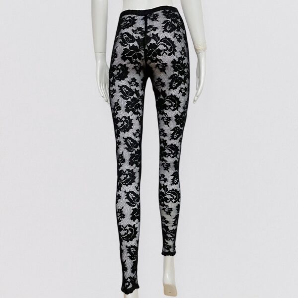 GEORGES RECH – Black lace leggings - Image 4