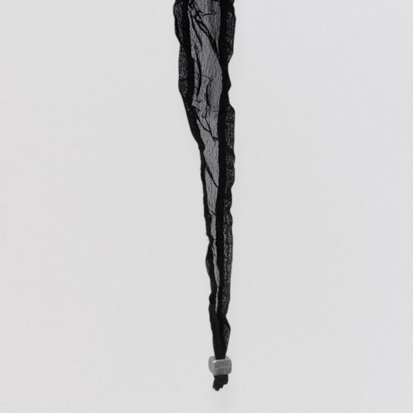 BICHE DE BERE – Asymmetric crinkled black crop top - Image 6