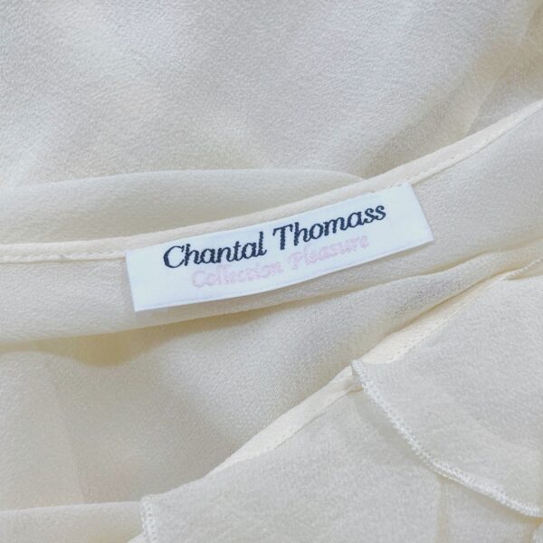 CHANTAL THOMASS – Cream silk co-ord top + shorts - Image 6