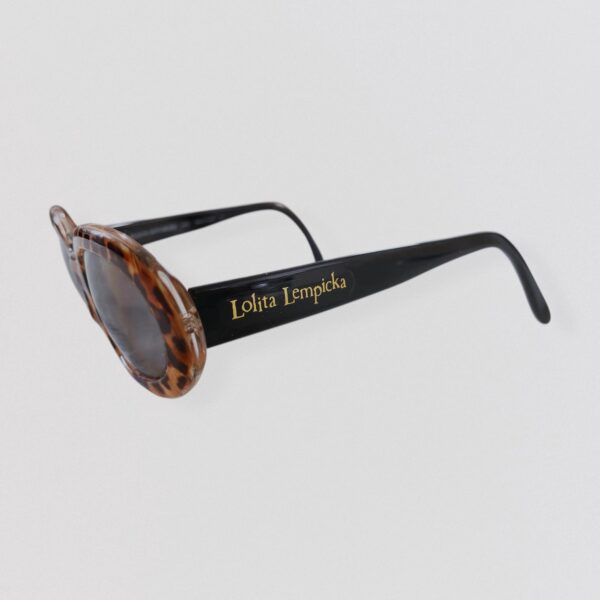 LOLITA LEMPICKA – Oval brown tortoiseshell sunglasses - Image 4