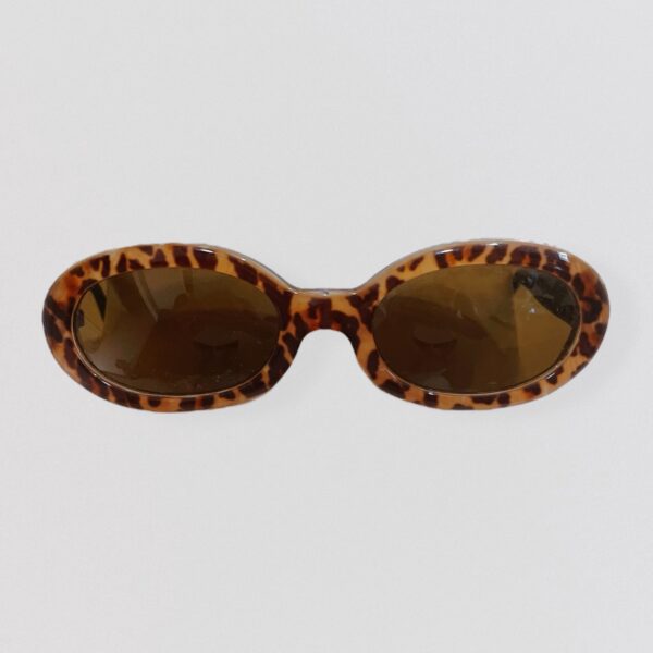 Vintage 00s LOLITA LEMPICKA Oval brown tortoiseshell retro sunglasses 1
