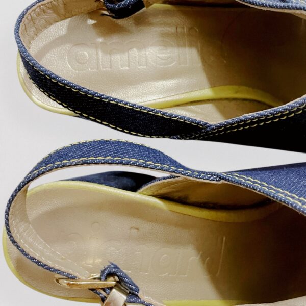 AMELIE PICHARD – High heel denim mules with pocket & buckle Detail - Image 8