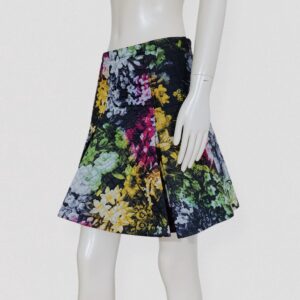 ROCCOBAROCCO vintage 00s Y2K Quilted floral print skater mini skirt
