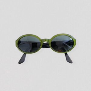 Vintage 90s BYBLOS Oval green frame sunglasses