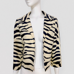 Vintage 90s PLEIN SUD S/S 1996 zebra print blazer jacket