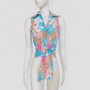 Vintage 90s CACHAREL Floral cotton top